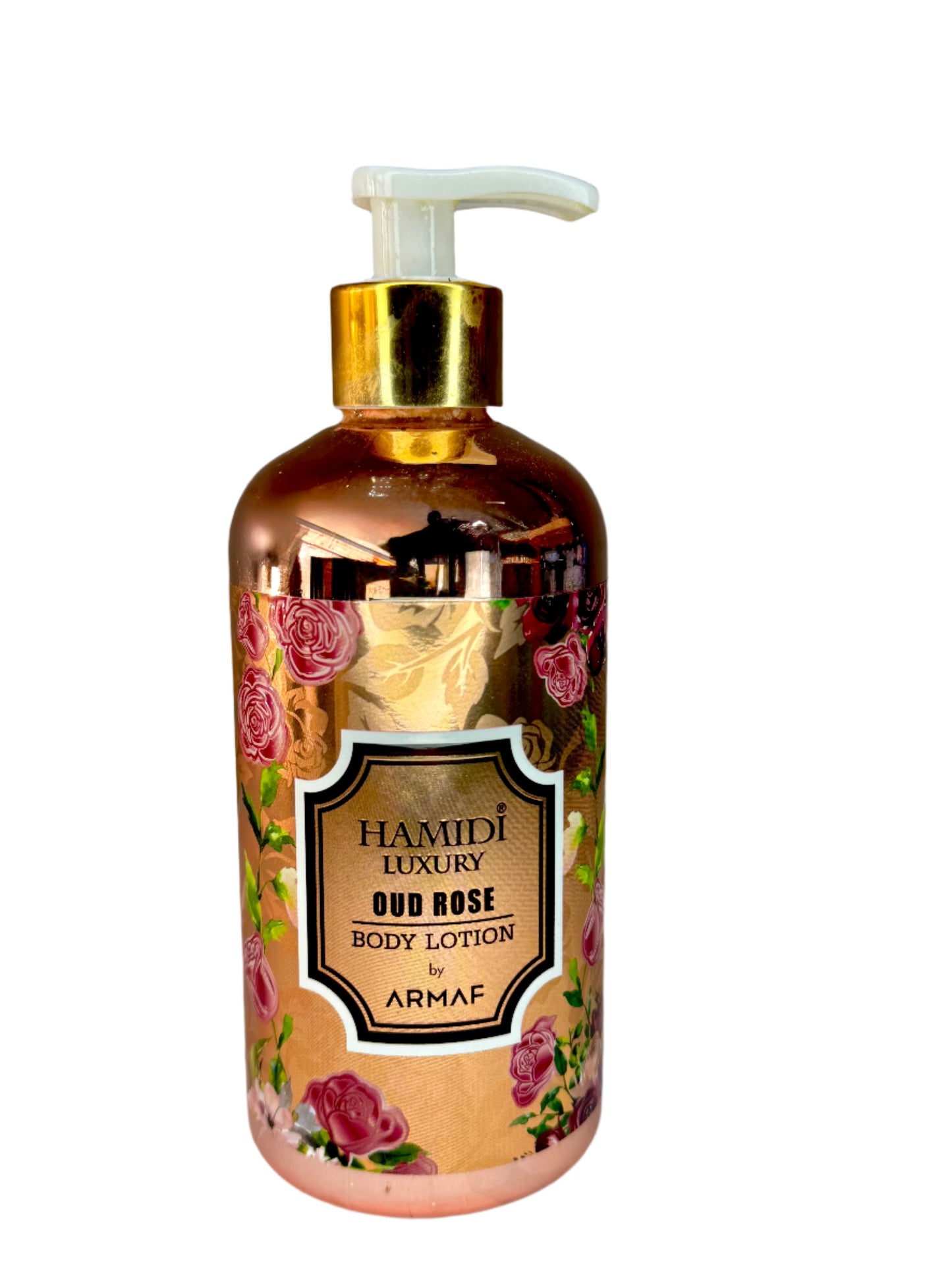 LUXURY OUD ROSE BODY LOTION 500ML (16.9 OZ) By Hamidi | UNISEX