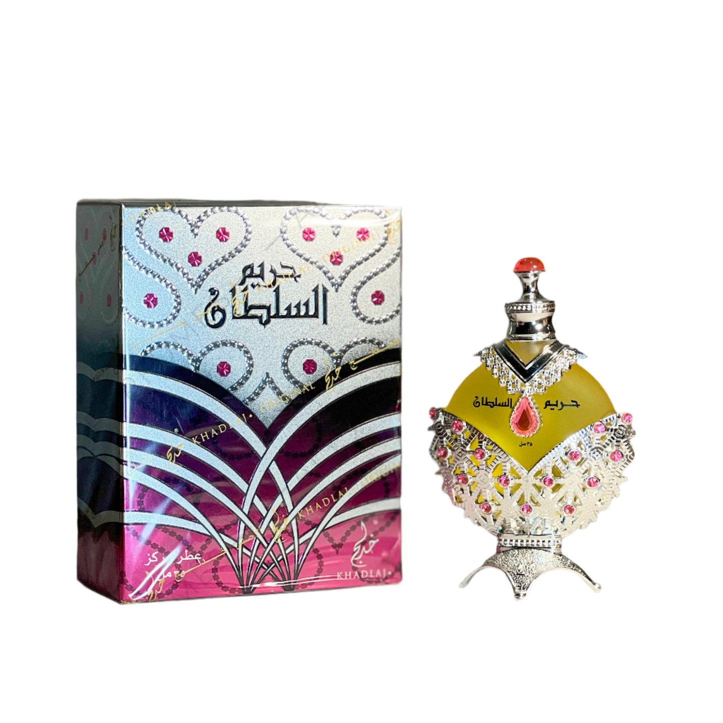 Hareem Sultan Silver by Khadlaj Perfumes for Unisex Perfume Oil 35ML