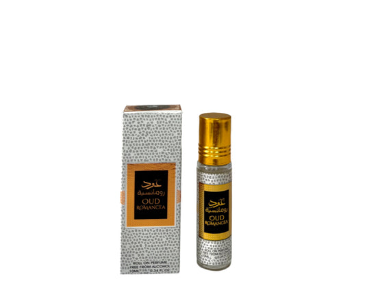 Oud Romancea Roll-On Perfume Oil – 10ml (0.34 oz) Alcohol-Free