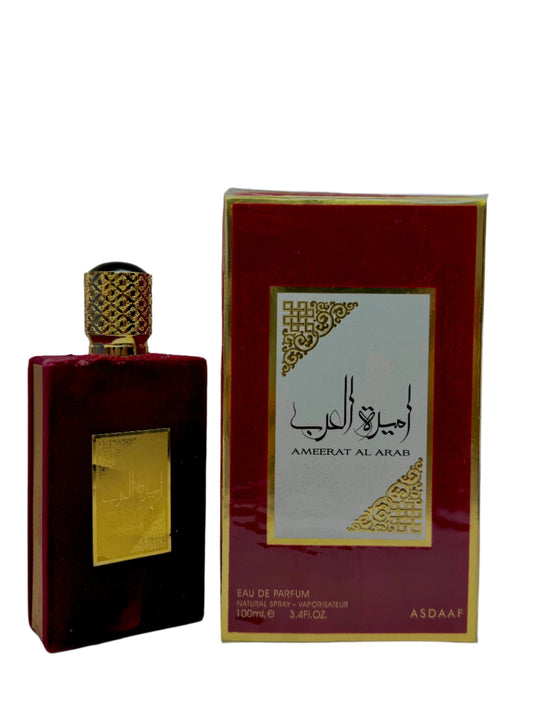 Ameerat Al Arab Red Eau de Parfum Spray for Women by Asdaaf 100ml (3.4OZ)