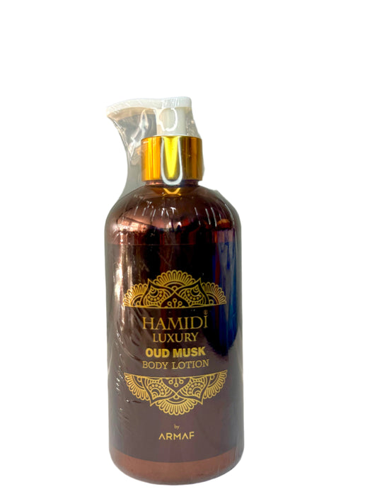 LUXURY OUD MUSK BODY LOTION UNISEX 500ML (16.9 OZ) by Hamidi